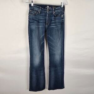 7 For All Mankind Jeans Women's 27 Blue Dark Wash Kimmie Bootcut